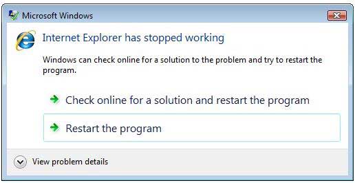internet-explorer-stopped-working Internet Explorer has stopped working Solution