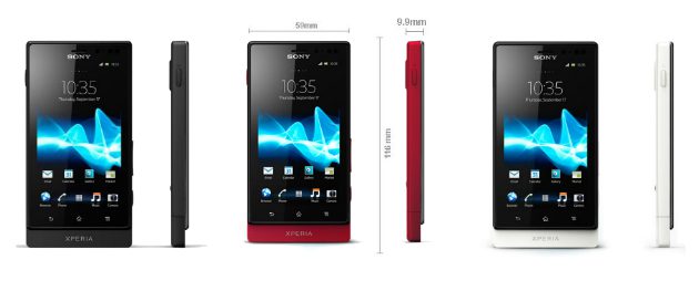 Sony Xperia Sola FrontSideView Sony Xperia FrontSideView
