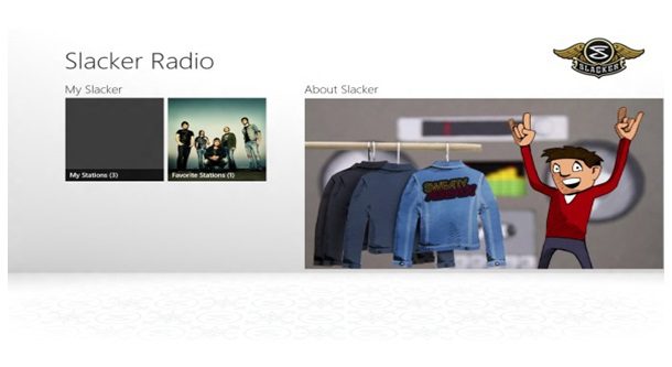 Slacker Radio Windows 8 App Slacker Radio Windows 8 App