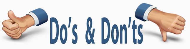 SEO do's and don'ts for websites