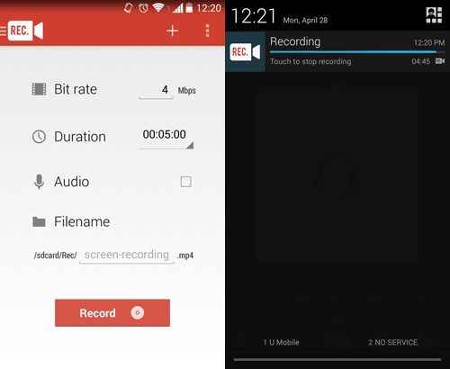 Rec. (Screen Recorder) Android App Rec. (Screen Recorder) Android App