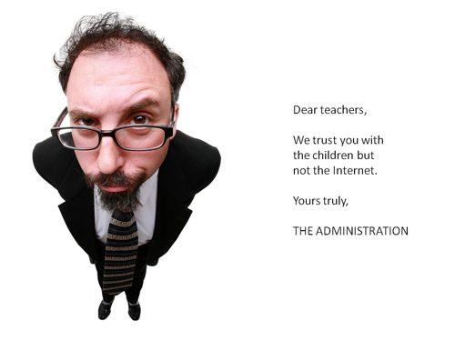 We trust you with the children but not the Internet by Scott McLeod internet photo
