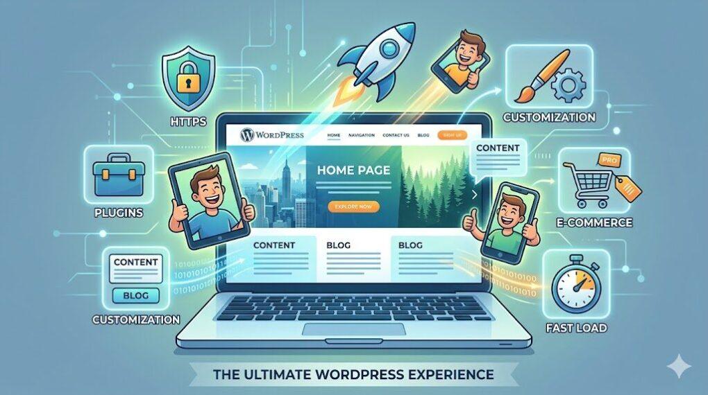 WordPress website that is feature-rich, fast, safe, and provides a great user experience