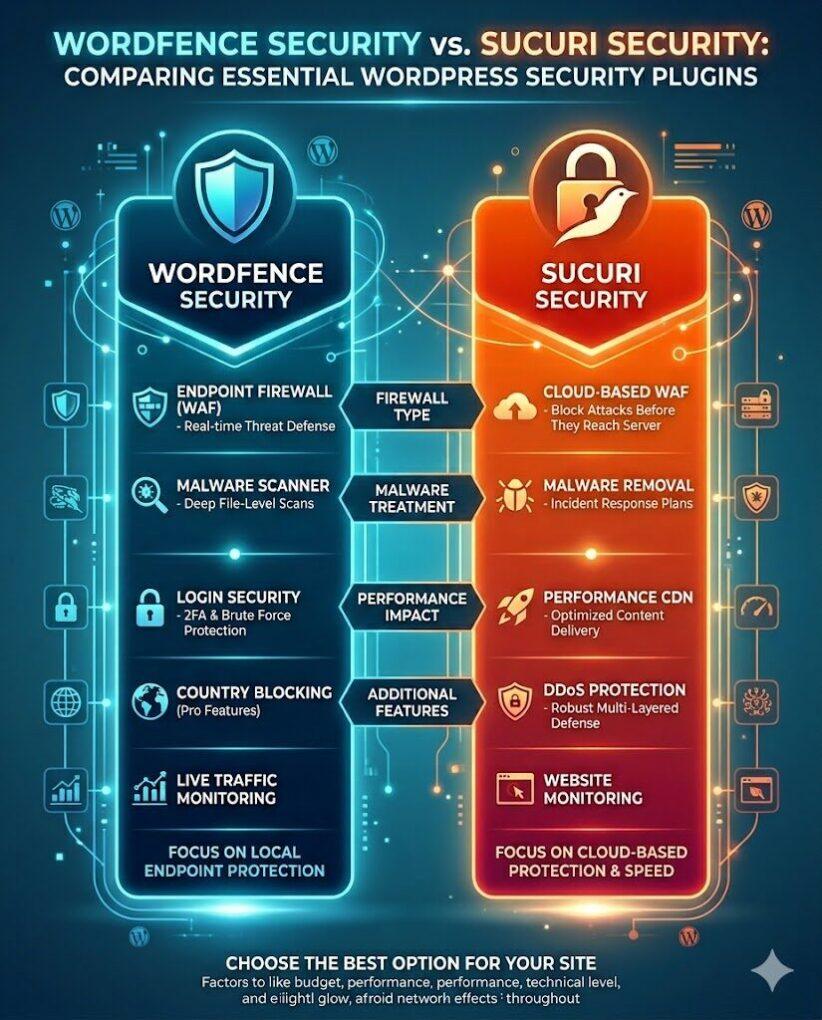 Wordfence Security and Sucuri Security Security Plugins